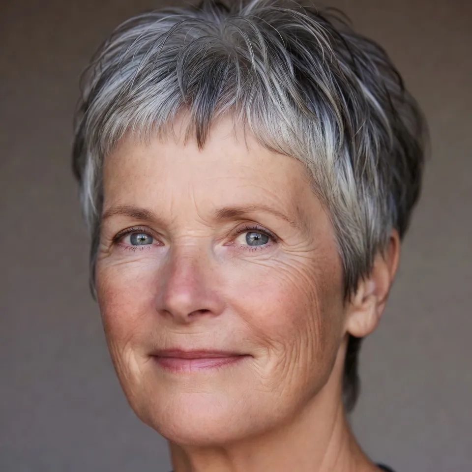 2. Wash-and-Wear Pixie Cut