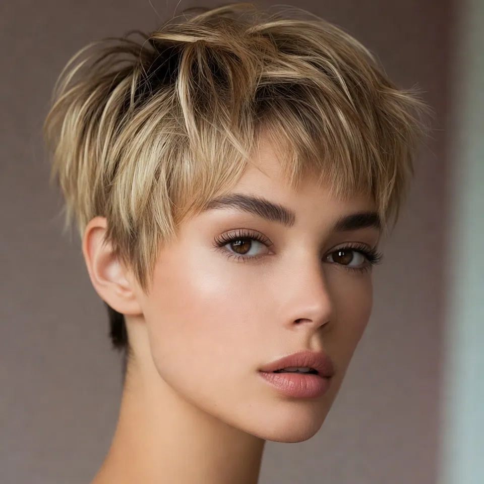 2. Textured Blonde Pixie