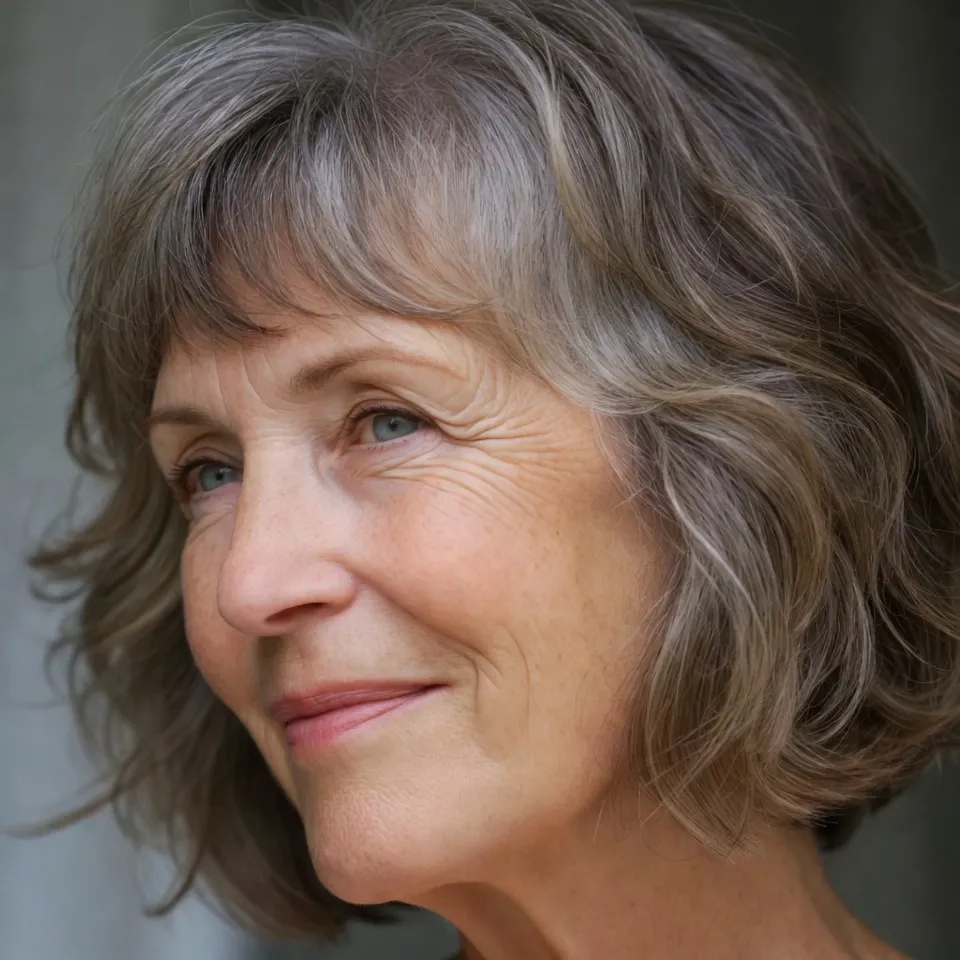 6. Feathered Wash-and-Wear Cut