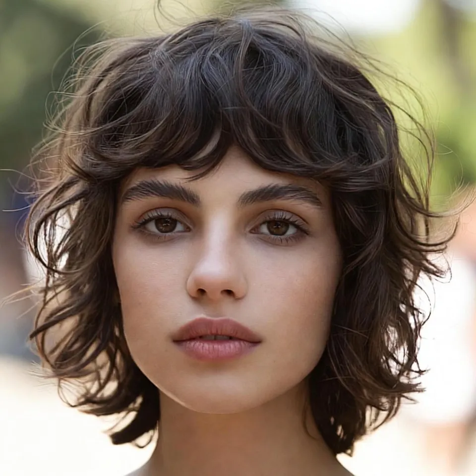 2. Medium Shag with Feathered Ends